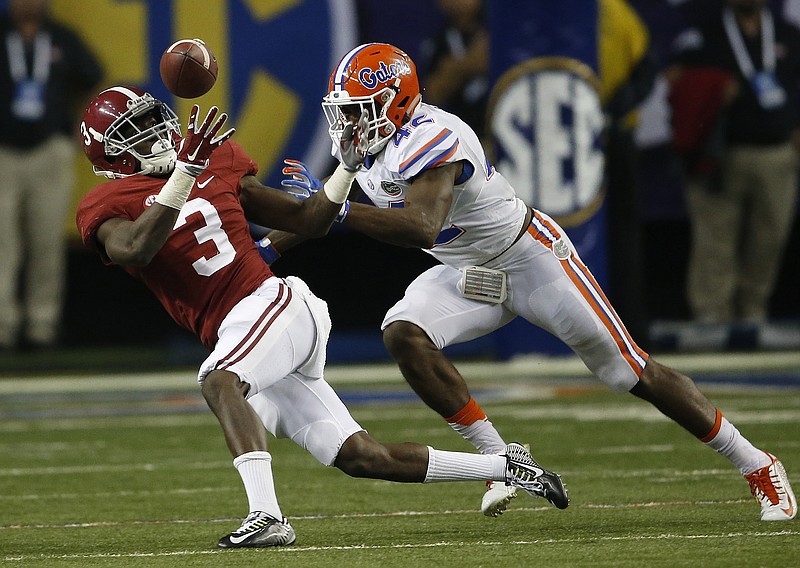 Alabama freshman Calvin Ridley leads the Crimson Tide in receiving with 75 catches for 893 yards and five touchdowns.