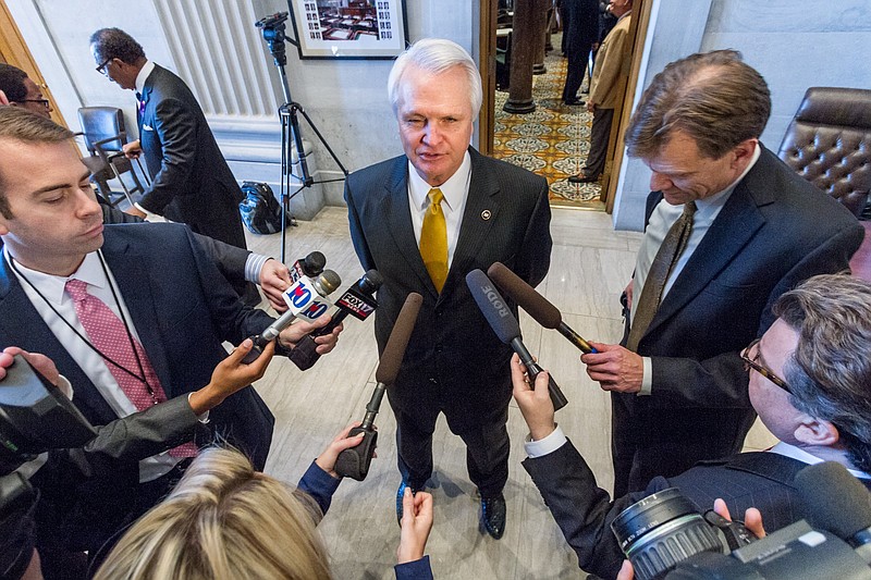 Senate Speaker Ron Ramsey, R-Blountville, speaks to reporters in this file photo.