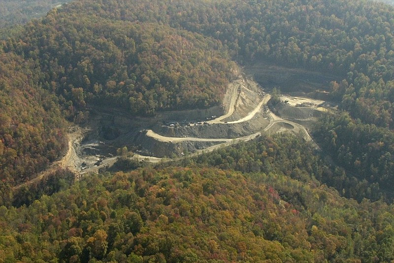 A coal mine operates on the side of Zeb Mountain in Campbell County, Tenn., Oct. 21, 2003.