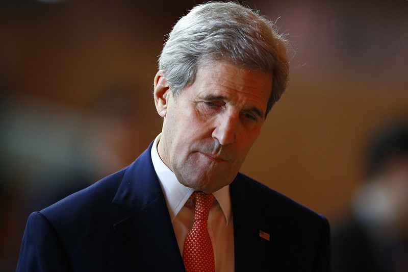 U.S. Secretary of State John Kerry arrives at the COP21 United Nations Climate Change Conference in Le Bourget, France, north of Paris, last weekend.