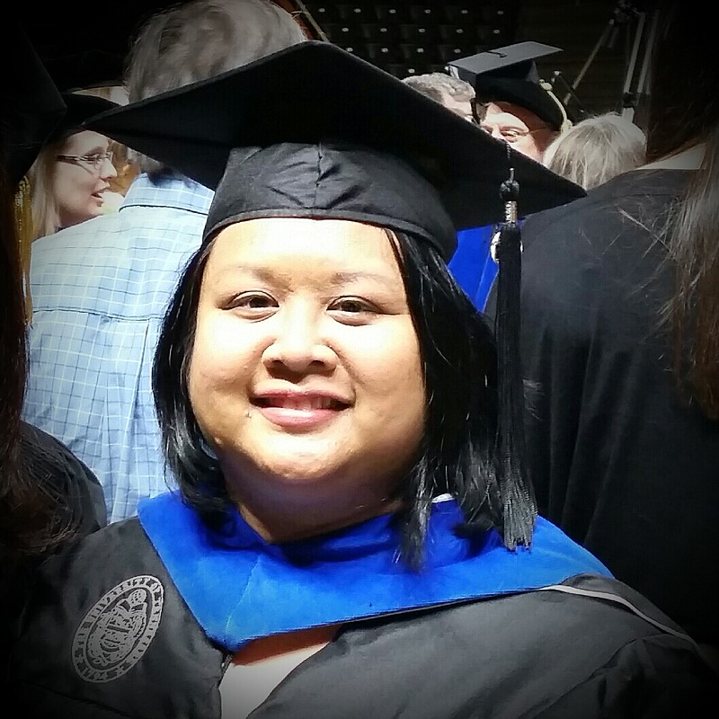 Eileen Galang recently earned a doctorate from the University of Tennessee.