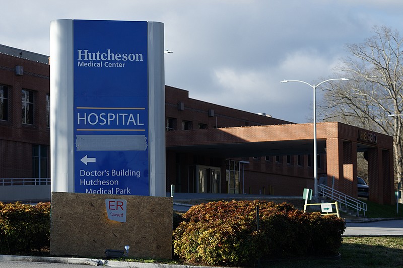 A sign indicates that the emergency room is still closed at Hutcheson Medical Center on Friday, Dec. 18, 2015, in Fort Oglethorpe, Ga. The medical center has not yet reopened, but its reopening is tentatively set for next week.
