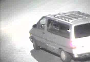 The county is looking for a silver van and three white men who police believe stole an American Express credit card. 