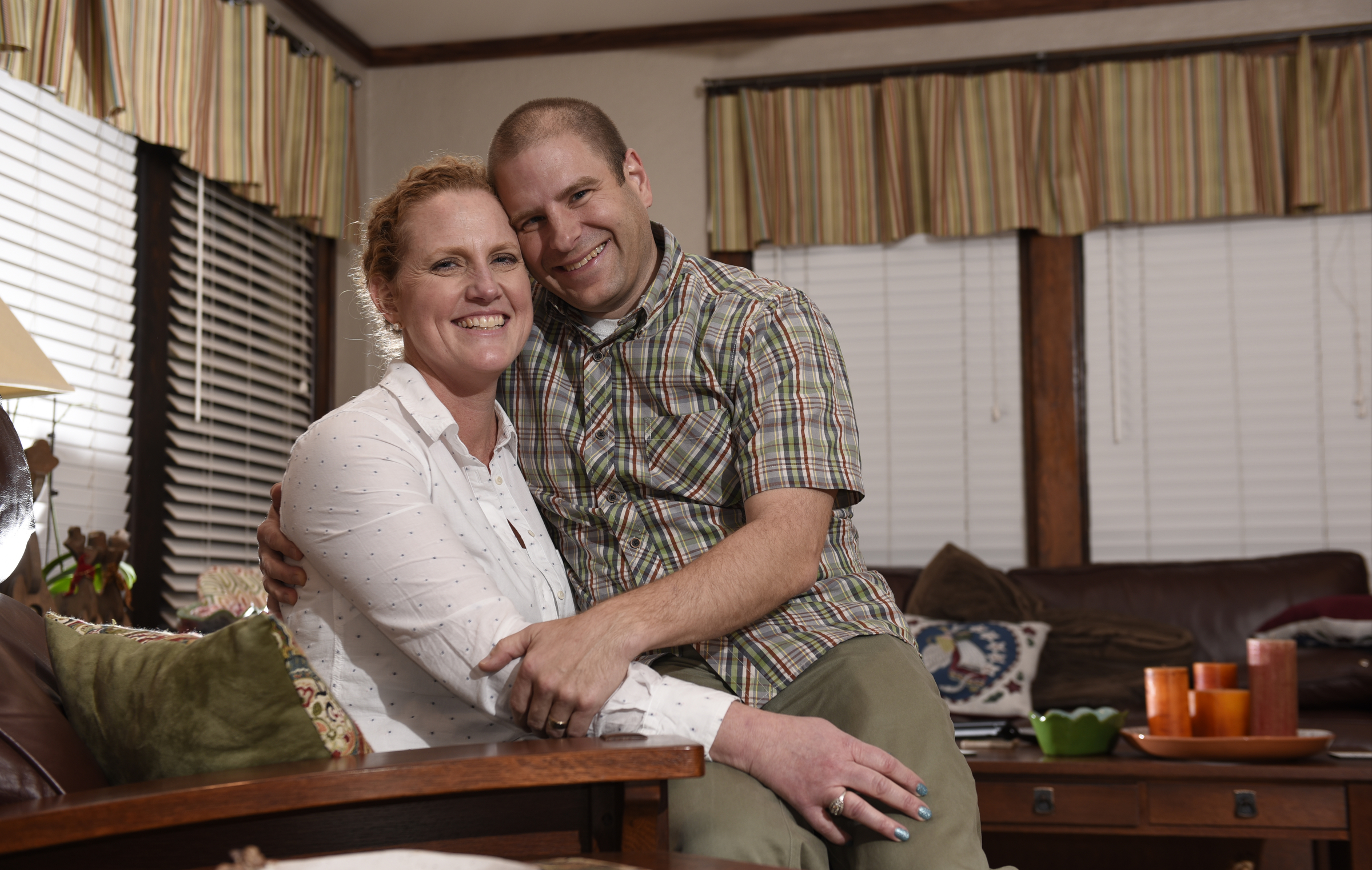 Married for the first time while in their 40's, Jennifer and Carl Sheffield worked together to join their established households. The moved into Jennifer's North Shore home while they renovated Carl's house in St. Elmo to better reflect both of their tastes and interests.