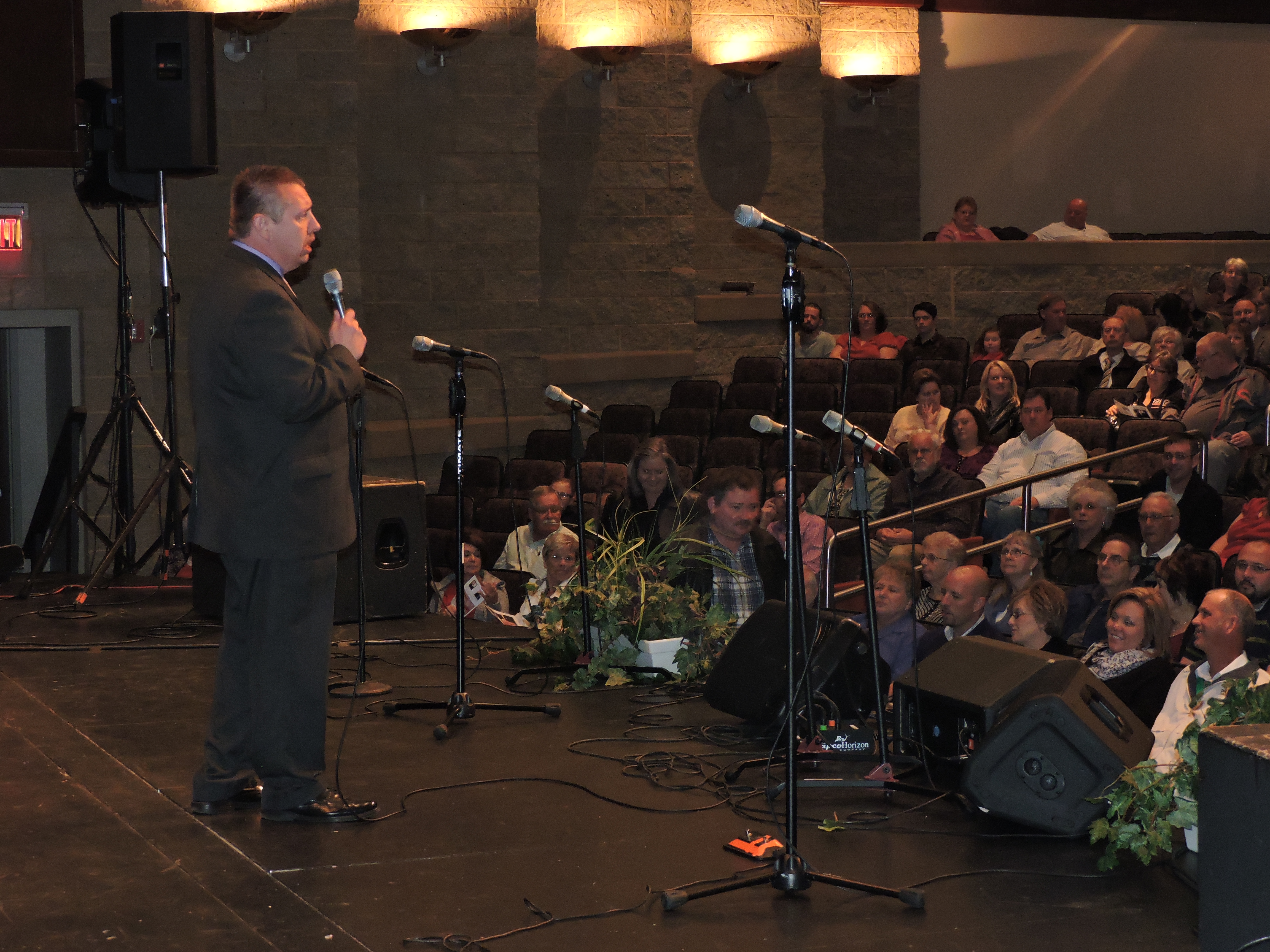 Solo singer Bobby Lewis, of Birchwood, sings "Time to get Up," "He Called my Name" and "One Blessed Man."