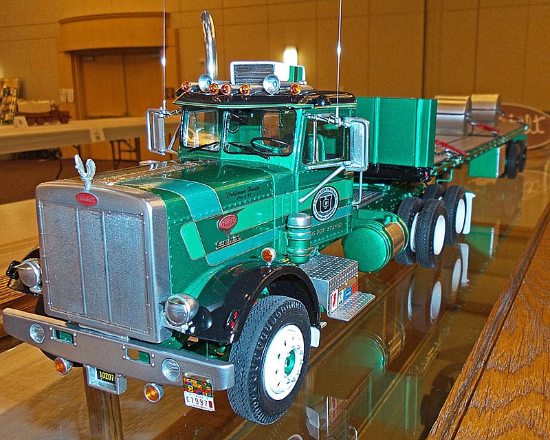 Scale-model vehicles such as this semi truck will be on display at ModelCon.