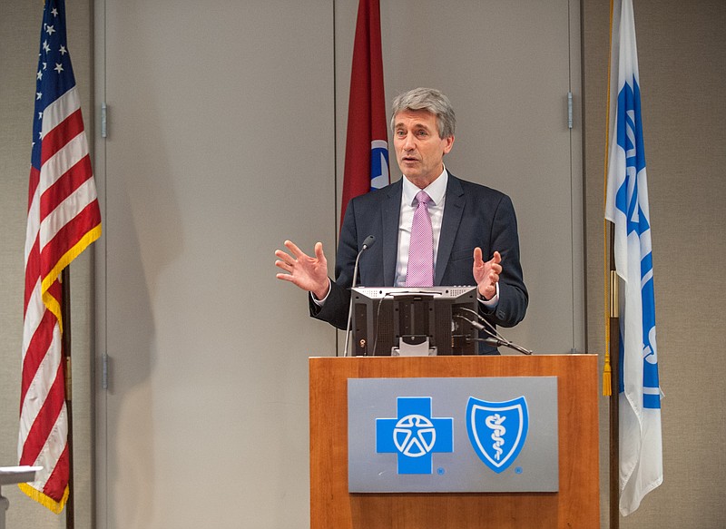 R.T. Rybak, Executive Director of Generation Next and former Mayor of Minneapolis addresses the crowd at the Step Up Kickoff that was held at the Blue Cross Blue Sheild campus on January 6, 20216.