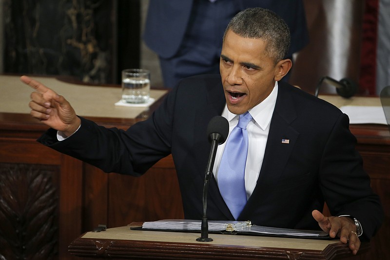 President Barack Obama delivers his 2014 State of the Union address to Congress.