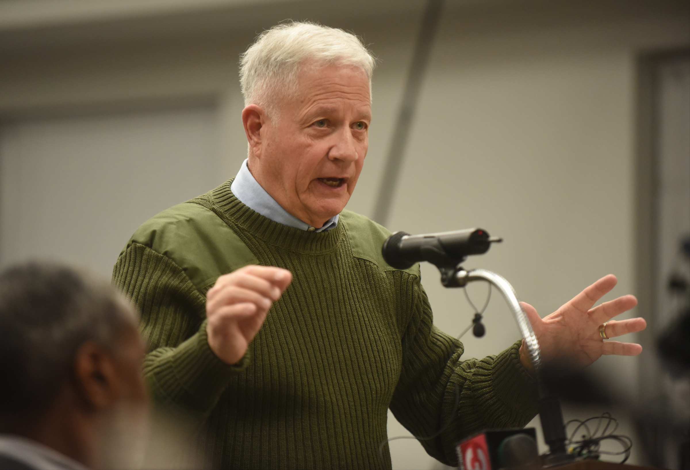 Wayne Rich speaks during a meeting at the Hamilton County Department of Education Thursday, January 14, 2016.