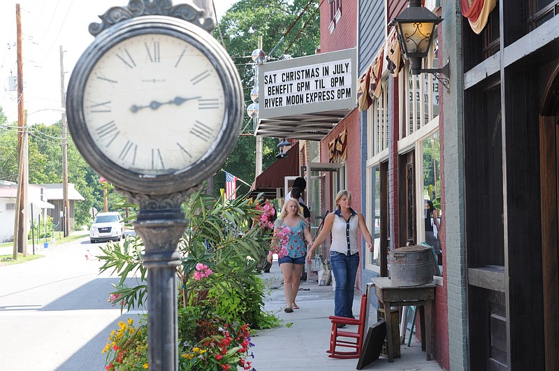 Chattanooga Street in LaFayette is set to be repaved. The north end of the downtown street houses the Mars Theatre District and several businesses.