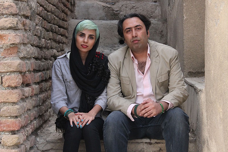 
              In this undated photo made available by the International Campaign for Human Rights in Iran, Iranian poets Fatemeh Ekhtesari , left, and Mehdi Mousavi pose in an unknown place in Iran. The two poets who face lashings and prison sentences have fled Iran, one of the writers said Monday, a rare escape for local artists and activists ensnared in an ongoing crackdown on expression in the country. (International Campaign for Human Rights in Iran via AP)
            