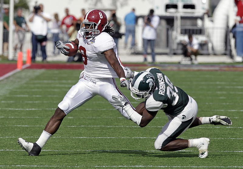 Receiver Julio Jones was a member of Alabama's 2008 signing class, which kickstarted the Crimson Tide's run of seven No. 1 recruiting hauls in an eight-year stretch under coach Nick Saban.