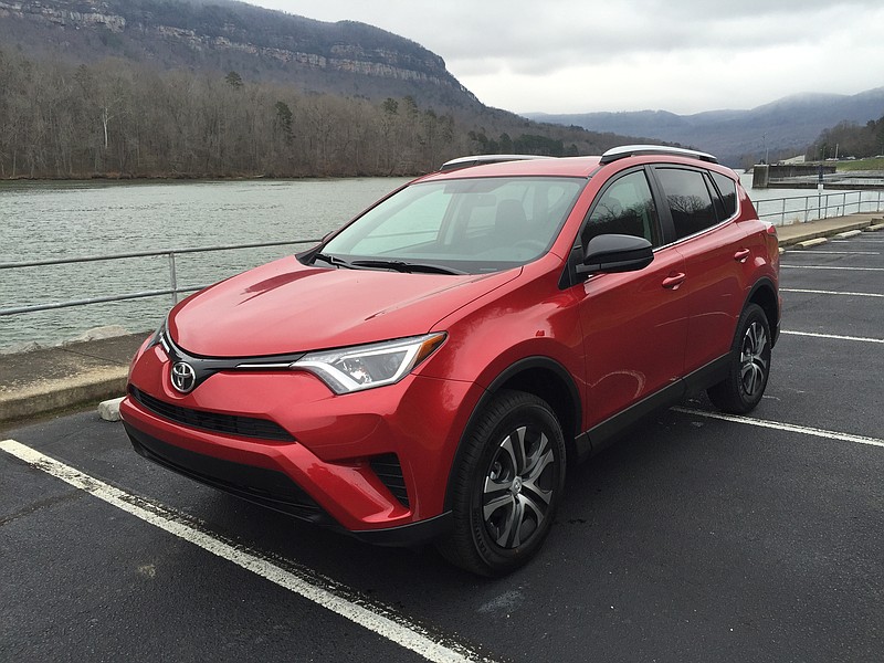 The 2016 Toyota RAV4 features freshened exterior styling.