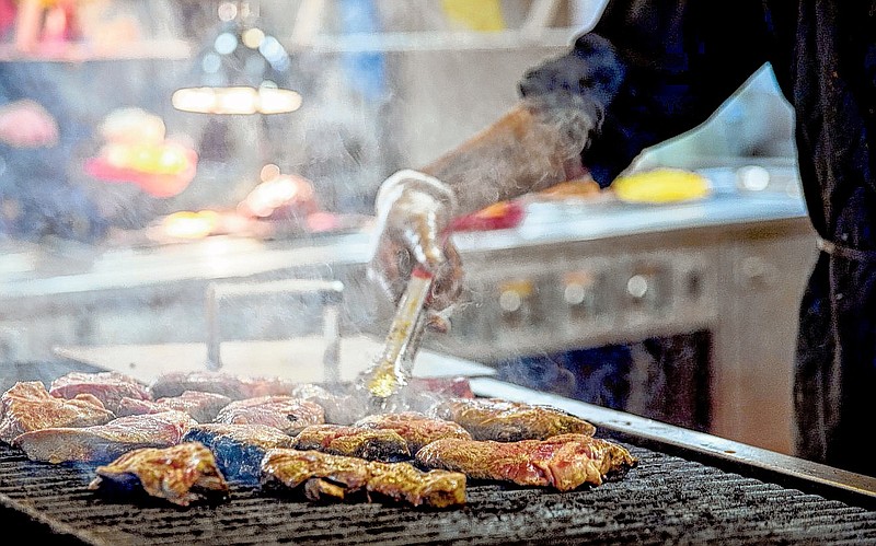 Grilled steaks at the Golden Corral on Gunbarrel Road