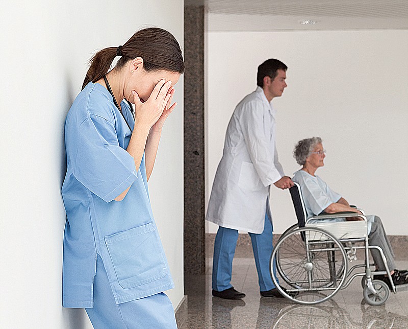 A survey conducted by the American Nurses Association says the multiple pressures associated with nursing responsibilities and the health-care setting translate into significant stress levels among nurses. 