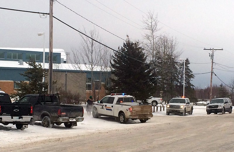 
              The outside of La Loche Community School is shown on Friday Jan. 22, 2016. Prime Minister Justin Trudeau said the shootings occurred at a high school and another location but did not say where else. School shootings are rare in Canada. The grade 7 through 12 La Loche Community School is in the remote aboriginal community of La Loche, Saskatchewan. (Joshua Mercredi/The Canadian Press via AP)
            