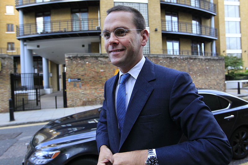 
              FILE - This is a Tuesday, July 19, 2011 file photo of  the then Chief executive of News Corporation Europe and Asia, James Murdoch as he arrives at News International headquarters in London. James Murdoch will be taking over as chairman of the board for European broadcaster Sky, a move that will renew speculation that his family’s media empire will try to take over the company, in which it already has a stake. (AP Photo/Sang Tan, File)
            