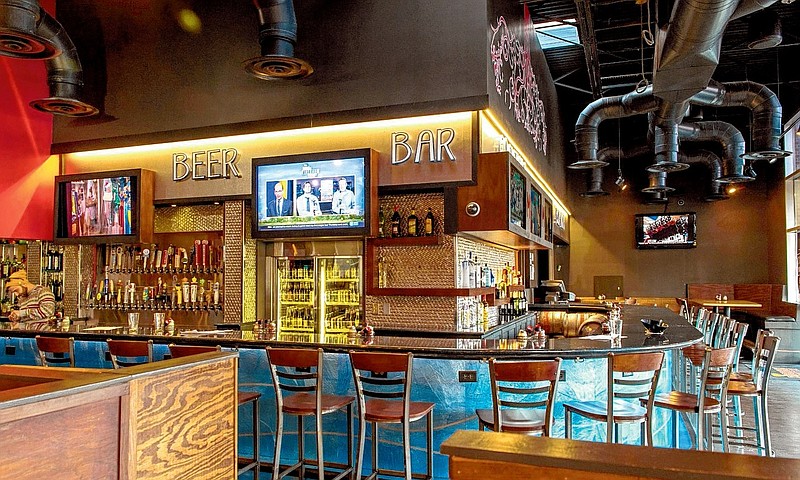 Mellow Mushroom's newly renovated bar at its Broad Street location