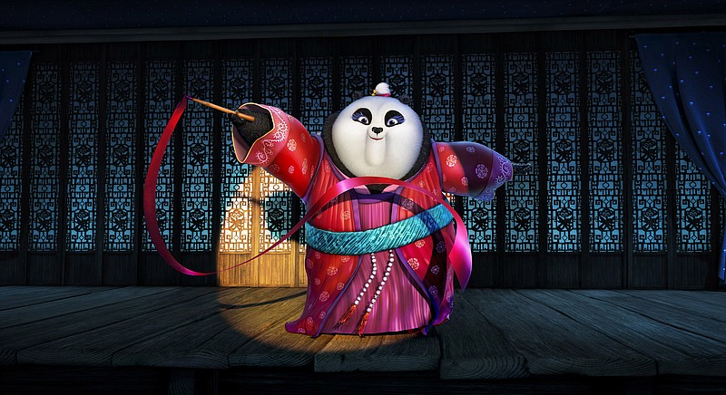 
              This image released by DreamWorks Animation shows character Mei Mei, voiced by Kate Hudson performing a ribbon dance in a scene from the animated film, "Kung Fu Panda 3." The film releases in U.S. theaters on Jan. 29, 2016. (DreamWorks Animation via AP)
            