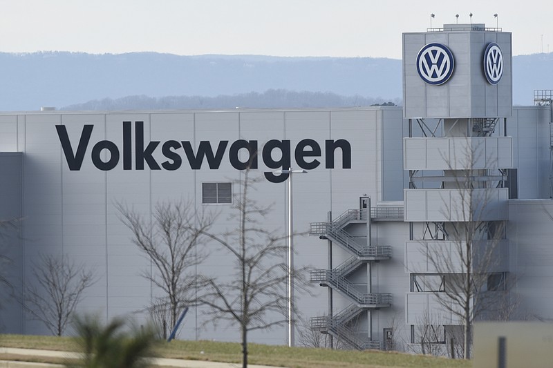 The Chattanooga Volkswagen assembly plant, located in the Enterprise South industrial park, is photographed on Thursday, Jan. 14, 2016, in Chattanooga, Tenn.