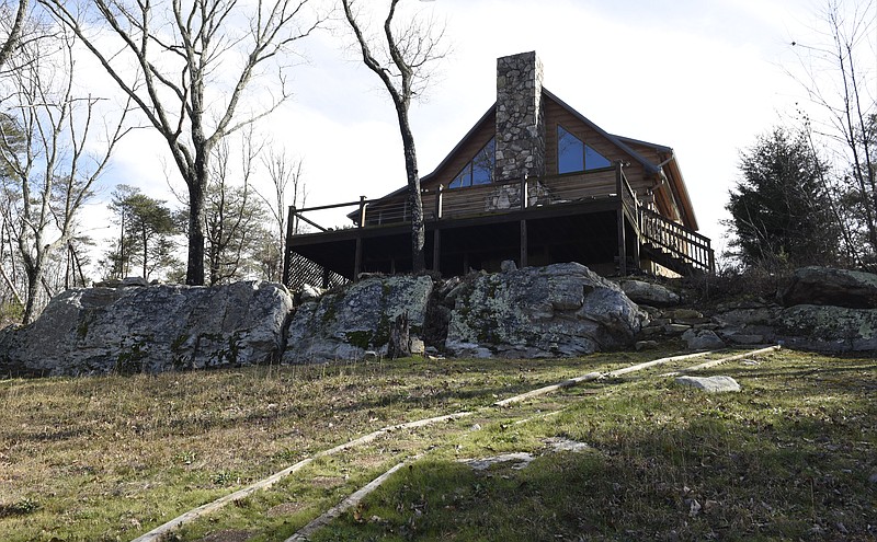 Photographed Tuesday, Jan. 27, 2016, atop Lookout Mountain above Trenton, Ga., this cabin is maintained by Christina Thoreson and her husband, Christian "Thor" Thoreson, founders of Cabins of Chattanooga, a company that manages vacation rental properties. 
