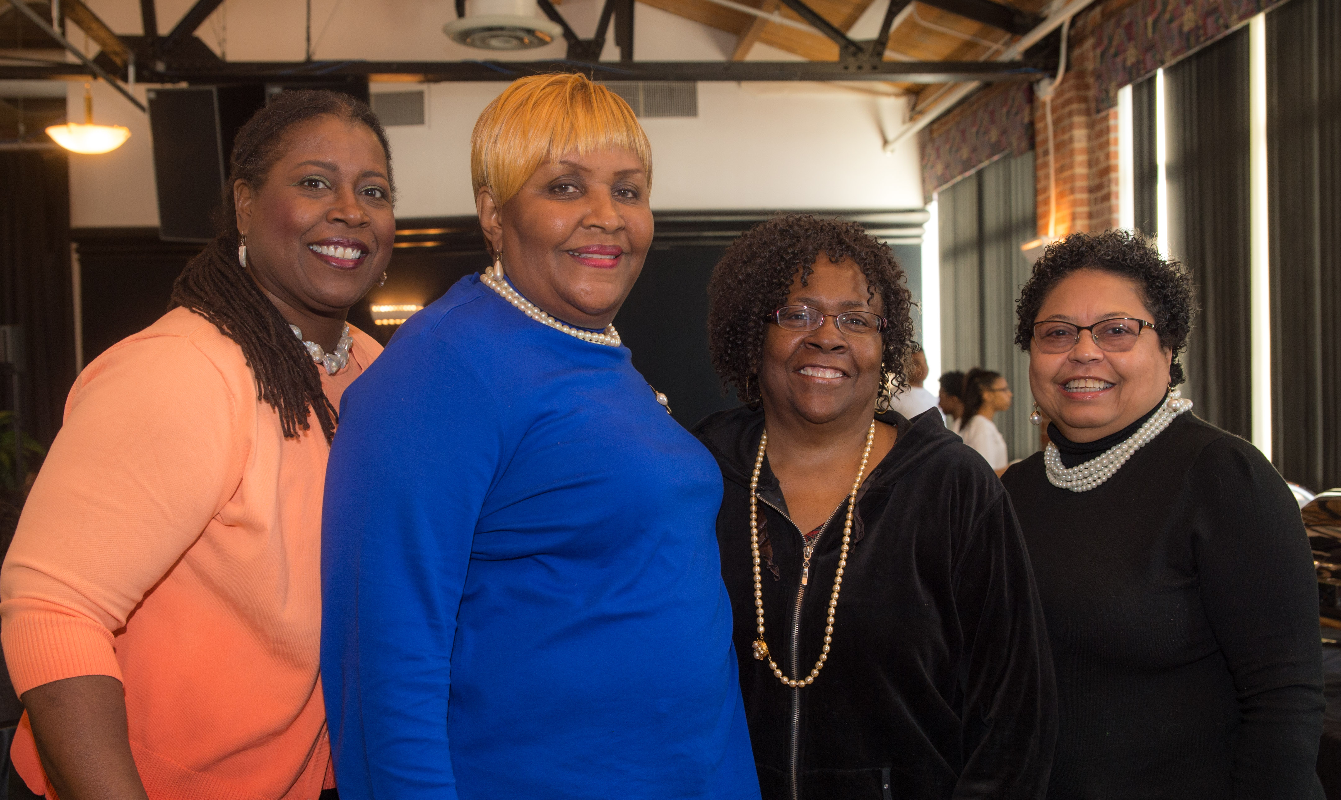 Yolanda Morton, Alice Williams, Robbie Smithson and Gwen Davis