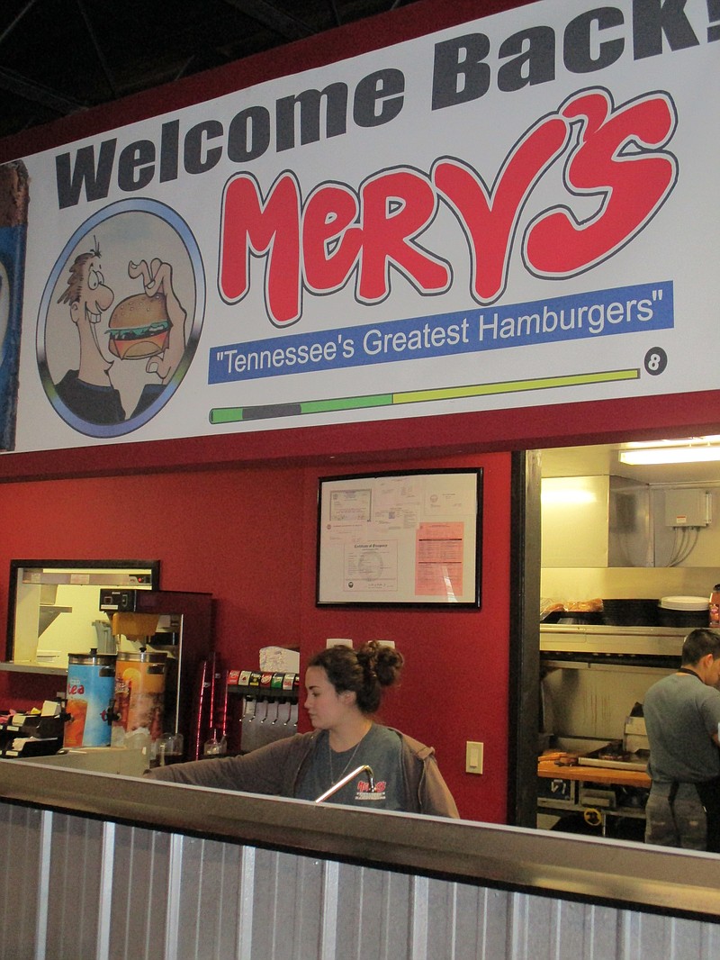 Linzie Chabot prepares to serve a customer at Merv's on Mountain Creek Road. Chabot, who has worked at Merv's for over two years, said she's excited for the new Soddy-Daisy location.