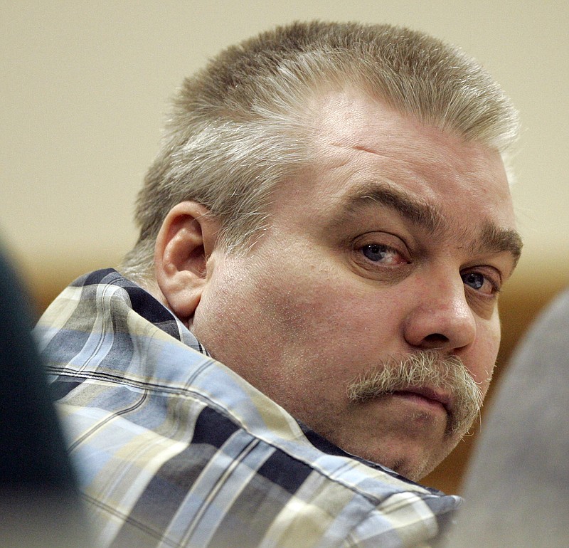 
              FILE - In this March 13, 2007 file photo, Steven Avery listens to testimony in the courtroom at the Calumet County Courthouse in Chilton, Wis. Authorities say a caller who phoned in a bomb threat Wednesday, Feb. 3, 2016, to the Manitowoc County Sheriff's Office made an apparent reference to "getting justice" for Avery, the man at the center of the "Making a Murderer" documentary. (AP Photo/Morry Gash, File)
            