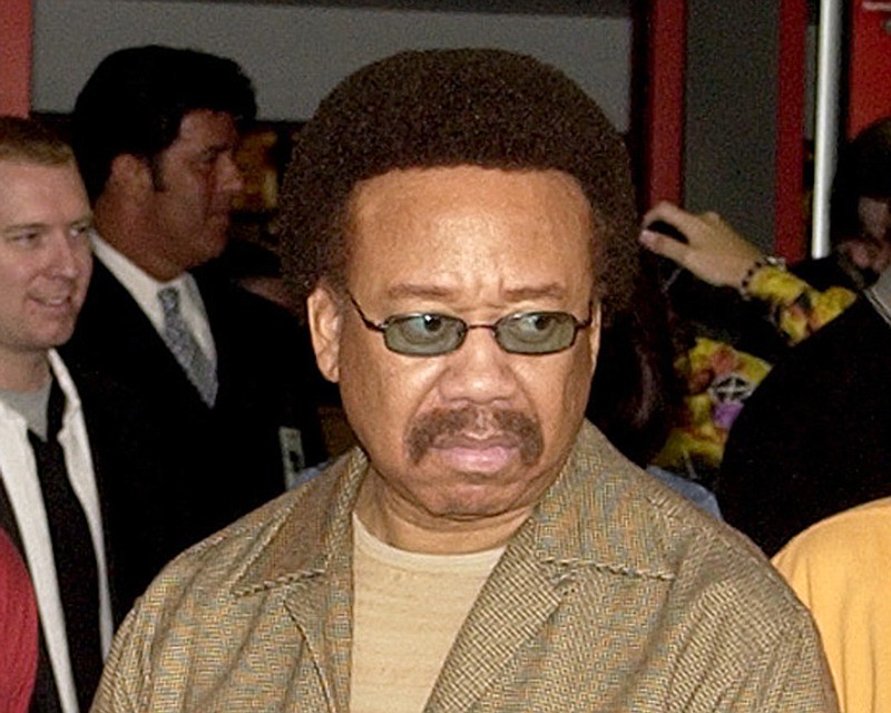 
              FILE - In this July 7, 2003 file photo, Maurice White, of Earth, Wind, & Fire, appears at an induction ceremony at the Hollywood Rock Walk in the Hollywood section of Los Angeles. White, the founder and leader of Earth, Wind & Fire, died at home in Los Angeles, Wednesday, Feb. 3, 2016, said his brother, Verdine White. He was 74.  (AP Photo/Matt Sayles, File)
            