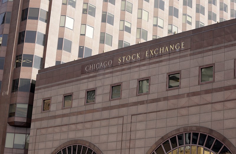 
              This Friday, Feb. 5, 2016, shows the building that houses the Chicago Stock Exchange in Chicago. The Chicago Stock Exchange, which was founded more than a century ago, is being bought by an investor group led by a Chinese company. The deal is expected to close in the second half of the year, but first needs approval from the U.S. Securities and Exchange Commission. (AP Photo/M. Spencer Green)
            