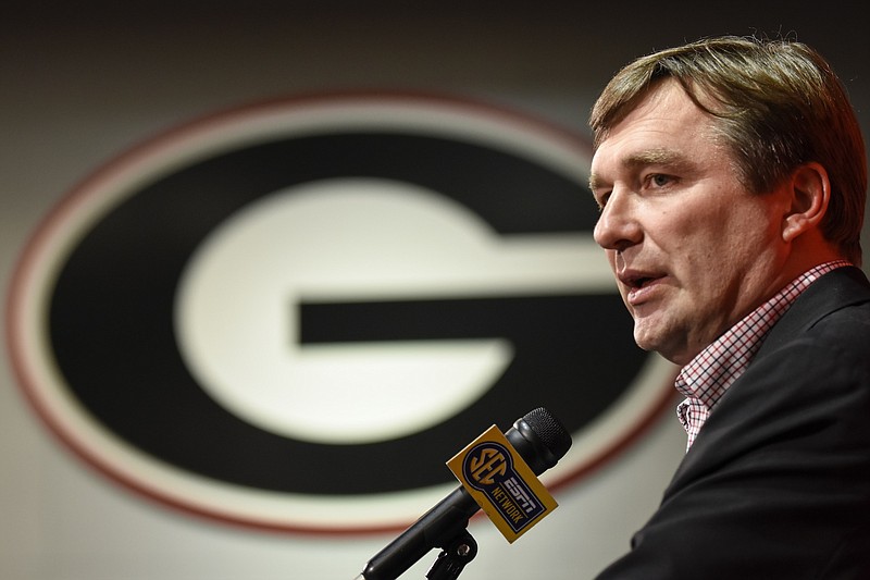 New Georgia football coach Kirby Smart discussed his signing class on Wednesday, which capped a hectic two months for the former Alabama defensive coordinator.