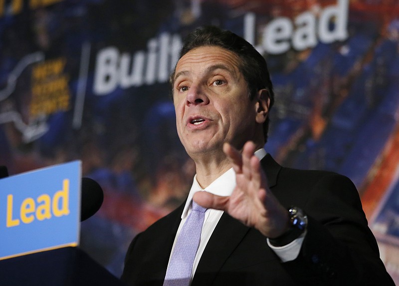 
              In this Jan. 16, 2016 photo, New York Gov. Andrew Cuomo speaks during a news conference at Madison Square Garden in New York. On Saturday, Feb. 6, 2016, Cuomo announced that New York is taking steps to stop therapists from trying to change young people's sexual orientation. The state is joining a number of states that have acted against what's known as gay conversion therapy. (AP Photo/Kathy Willens)
            