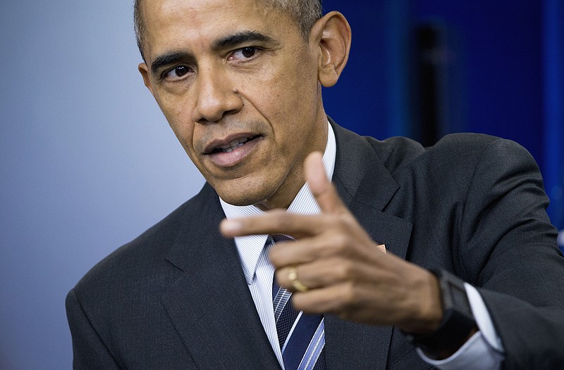 
              In this Feb. 5, 2016, photo, President Barack Obama speaks about the economy in the Brady Press Briefing Room of the White House in Washington. The main thing to know about Obama's final, $4 trillion budget is it comes on the same day as the New Hampshire primary, ensuring it gets minimal attention with all the focus on the White House contenders.(AP Photo/Pablo Martinez Monsivais)
            