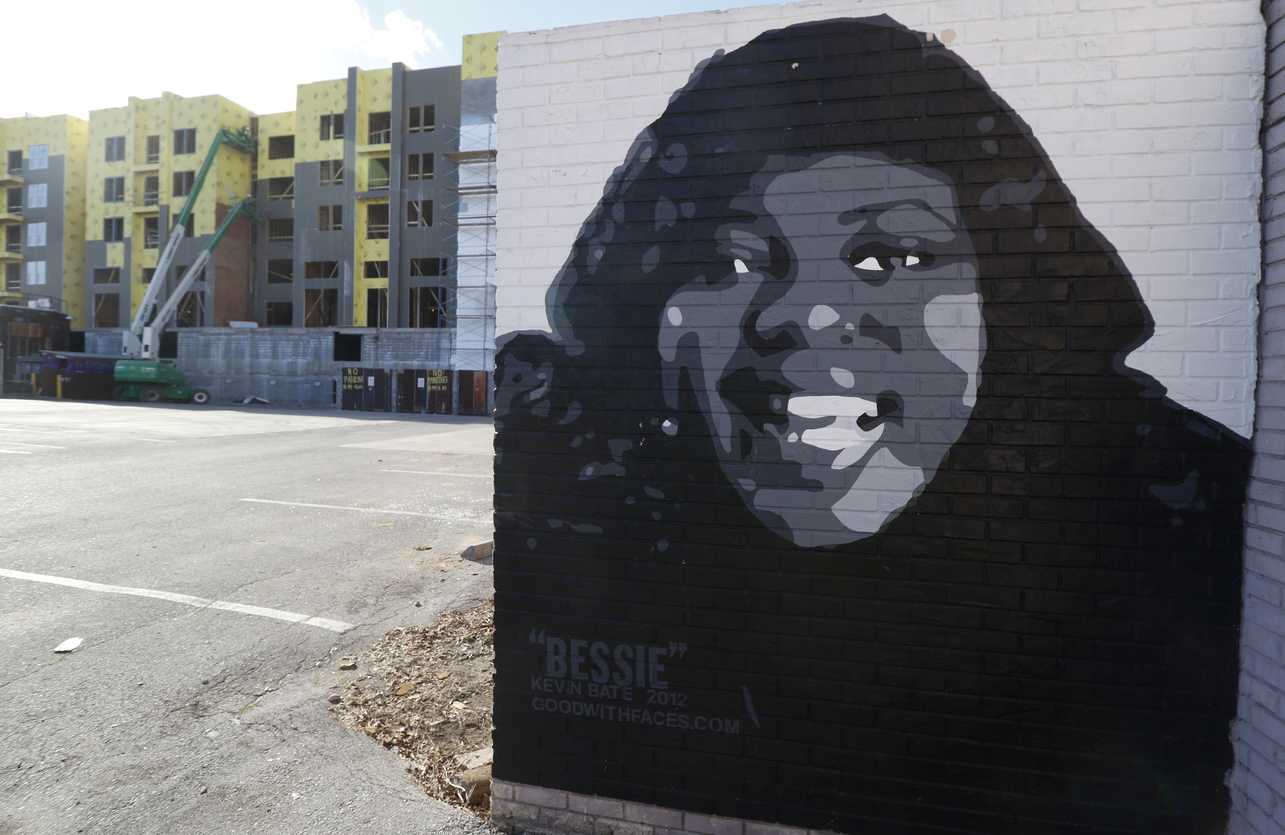 Staff Photo by Dan Henry / The Chattanooga Times Free Press- 2/8/16. Construction continues on the Douglas Heights apartment complex off of M.L.King Blvd. on Monday, February 8, 2016.