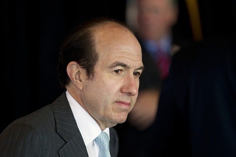 
              FILE - In this Wednesday, June 13, 2012, file photo, Viacom Inc. CEO Philippe Dauman waits for the start of an event in Washington. Dauman defended himself in a testy exchange with analysts during a quarterly earnings conference call, Tuesday, Feb. 9, 2016, in which the media company behind MTV and Paramount Pictures missed revenue expectations for the fifth quarter in a row. (AP Photo/Evan Vucci, File)
            