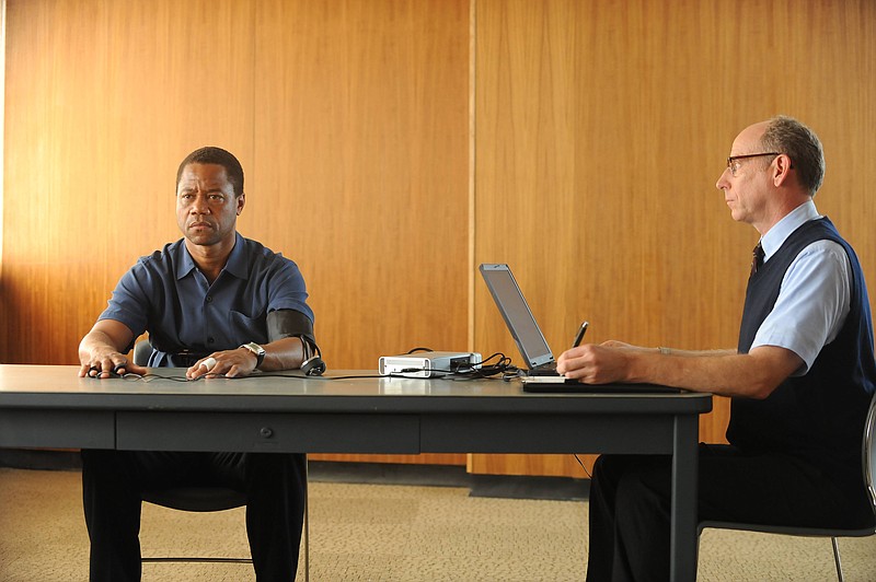 
              In this image released by FX, Cuba Gooding Jr. portrays O.J. Simpson, left, in a scene from "The People v. O.J. Simpson: American Crime Story," a 10-part series that debuted on Feb. 2. The first part of FX's star-studded miniseries on the former football star's murder case and trial became the most-watched scripted series premiere in the network's history, the Nielsen company said. (Ray Mickshaw/FX via AP)
            