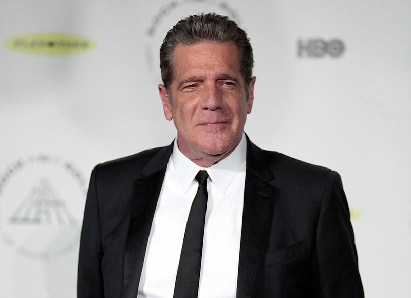 In this April 10, 2014, file photo, Glenn Frey appears at the 2014 Rock and Roll Hall of Fame Induction Ceremony in New York.