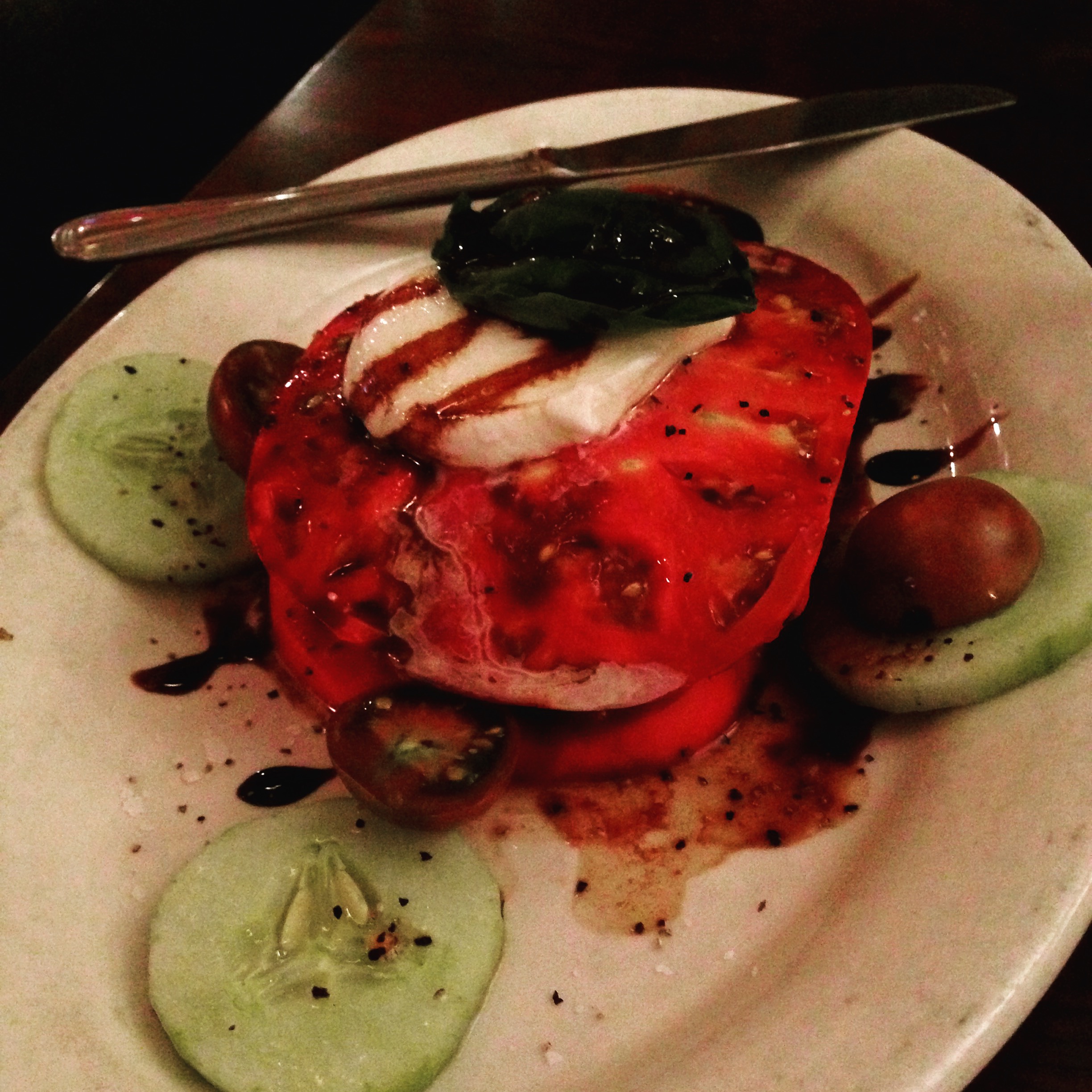 Heirloom tomatoes from Doyle's Cedar Hill Restaurant and Tiki Bar in Murphy, N.C. The tiki bar will reopen on St. Patrick's Day regardless of the weather. Meanwhile, the restaurant is offering a Valentine's Day special and Thursday day nights each week with produce and herbs grown in the restaurant greenhouse.