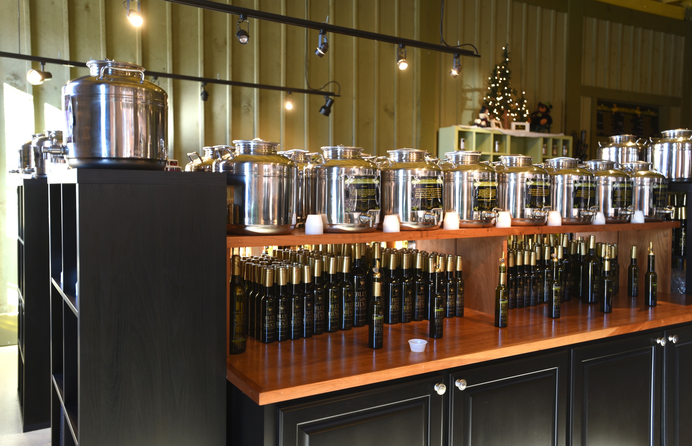 Blue Ridge Olive Oil Company features many varieties of oils, vinegars, and other items in Murphy, N.C., Tuesday, January 19, 2016.