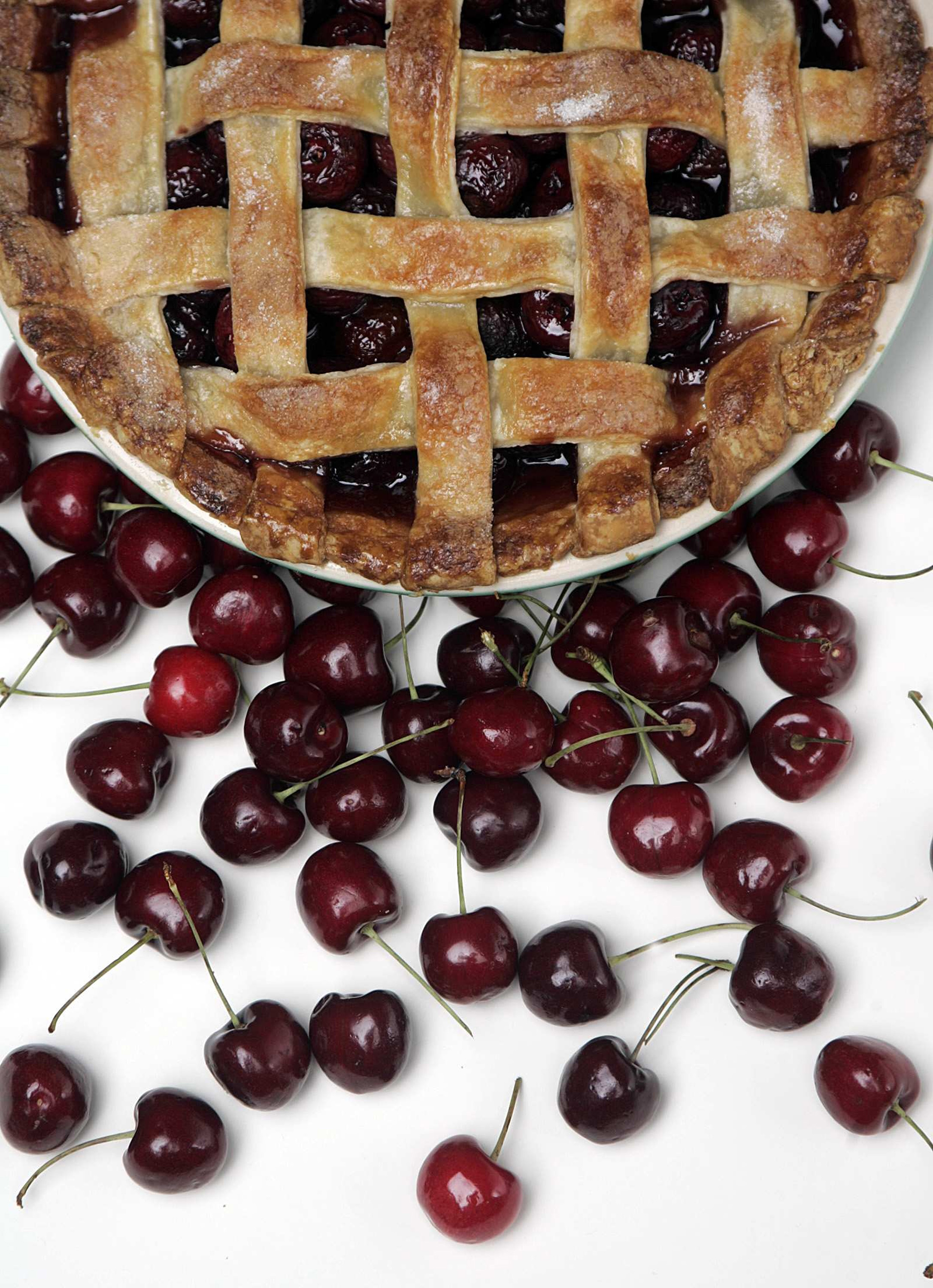 Sweet cherry pie is always a classic. Fresh sweet cherries are easier to find than sour cherries. (Gary Friedman/Los Angeles Times/MCT)