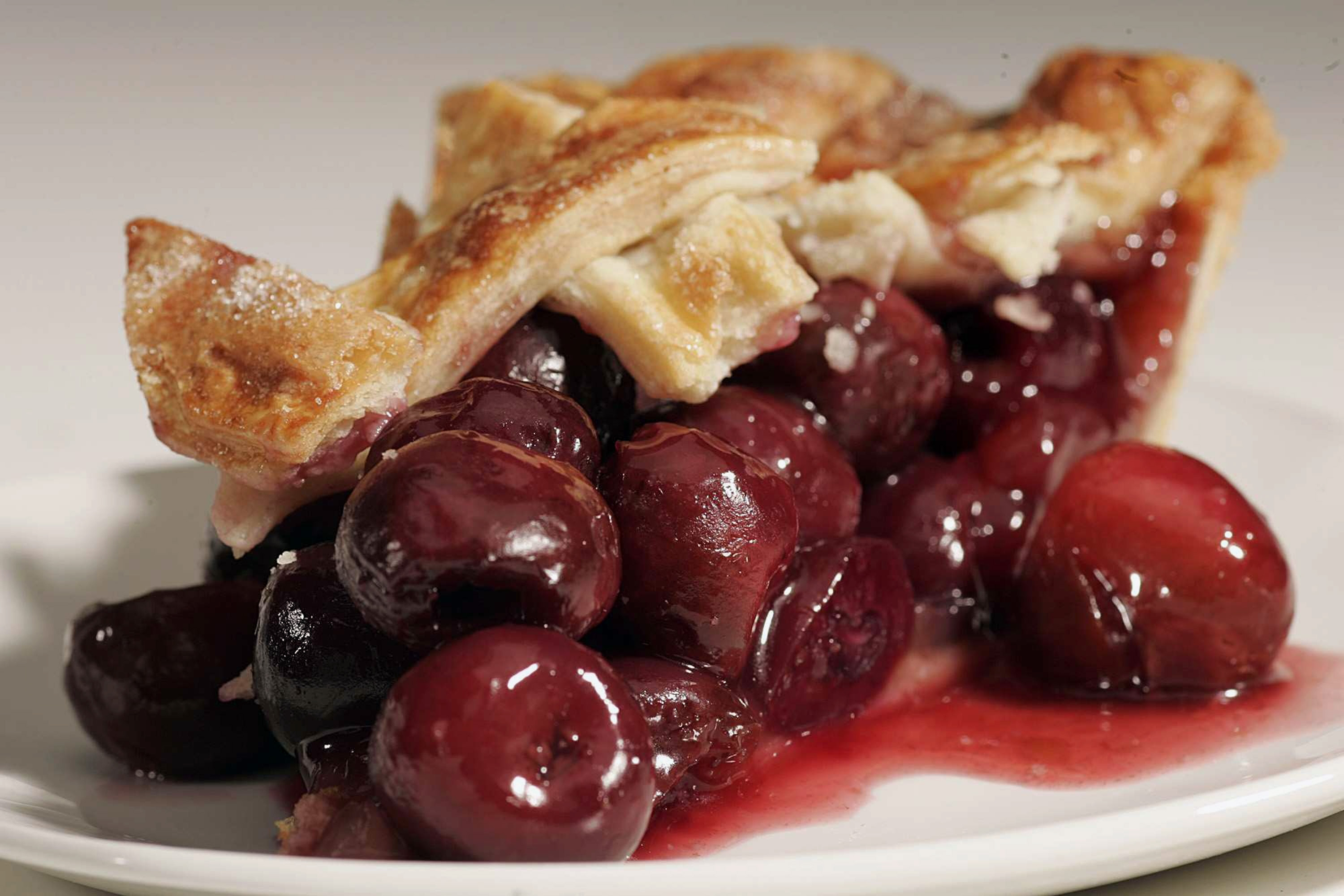 Sweet cherry pie is always a classic. Fresh sweet cherries are easier to find than sour cherries. (Gary Friedman/Los Angeles Times/MCT)