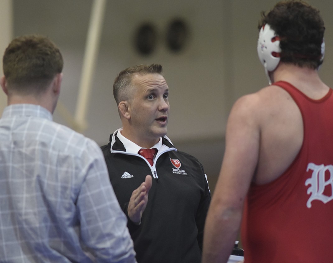Baylor wrestling coach Ben Nelson.