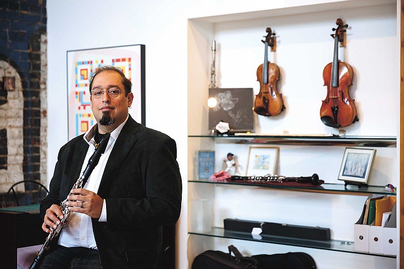 David D. Dunn, founder of Southside Strings, hopes to be able to customize string instruments in less than a week.