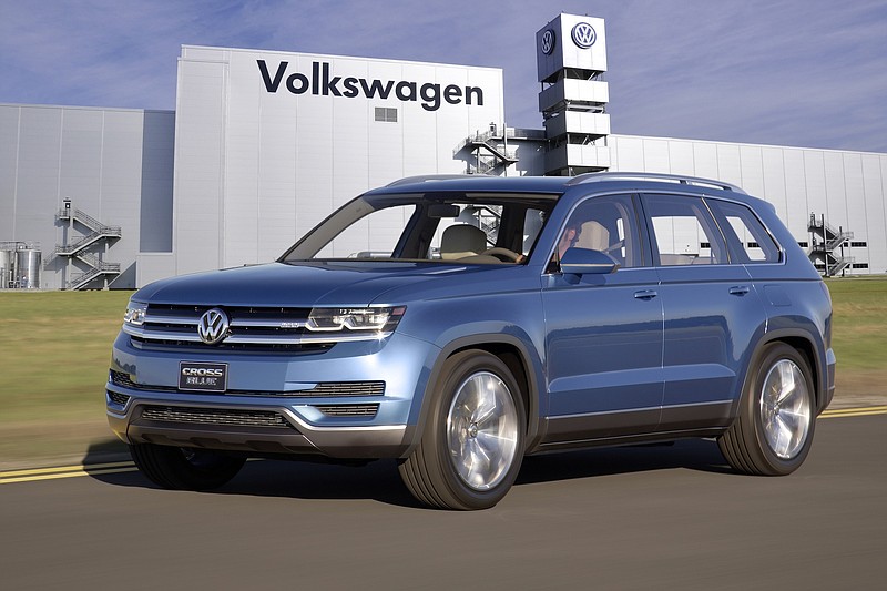 Contributed photo / VW plans to assemble a new SUV in Chattanooga late this year based on its Crossblue concept. When it was introduced in 2014, the SUV had a plug-in hybrid drivetrain, with a clean diesel engine, 2 electric motors and automatic transmission.