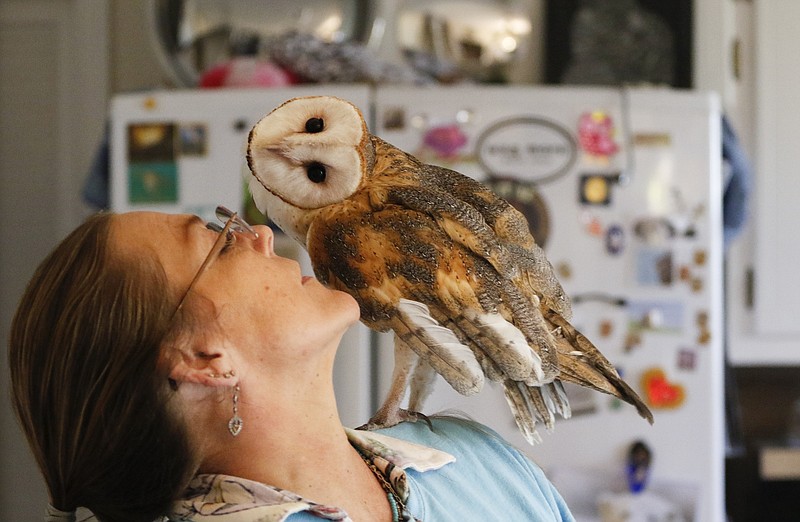 Happinest co-founder Alix Parks with Lovely the Owl