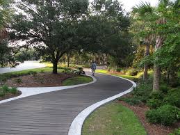 Miles of paved trails perfect for long walks and bike rides wind throughout Hilton Head Island.