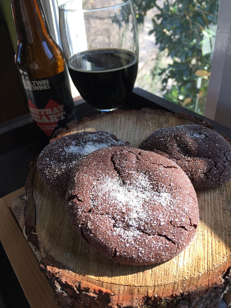 Mexican Hot Chocolate Cookies with a Smoked Porter from Evil Twin pair beautifully for a very rich, sweet dessert with a kick.