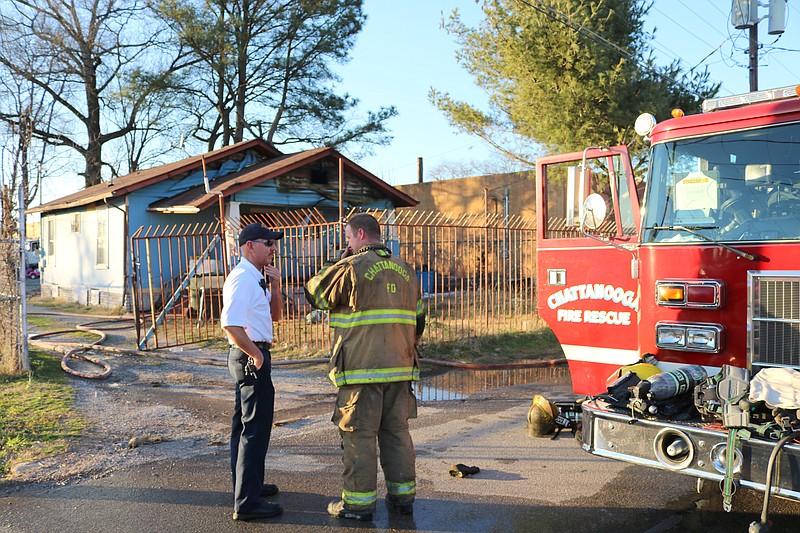 Firefighters extinguished a fire Monday, Feb. 29, at 1918 South Greenwood Ave. 