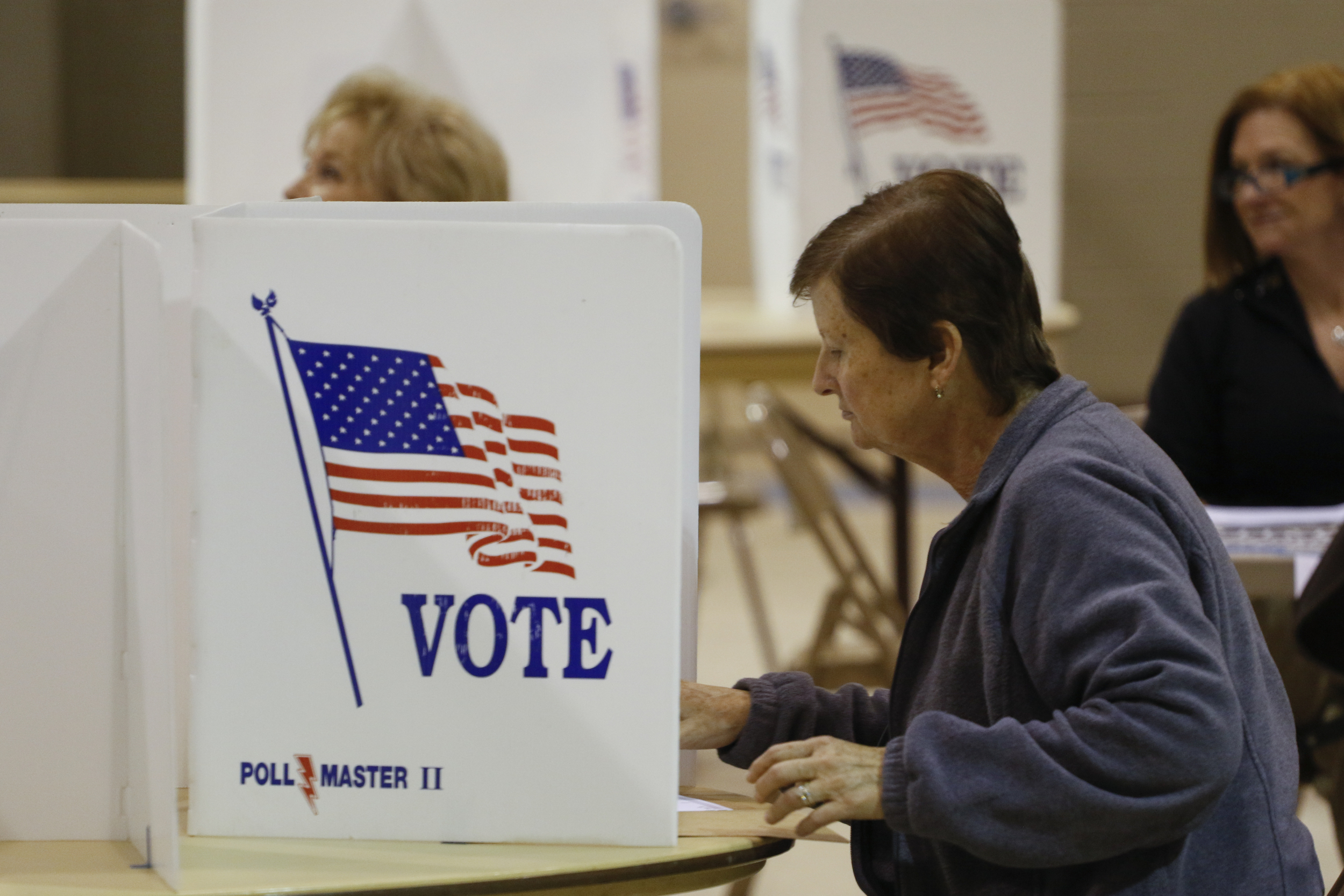 Anne Meadows votes at Concord Baptist Church in East Brainerd on Super Tuesday, March 1, 2016.