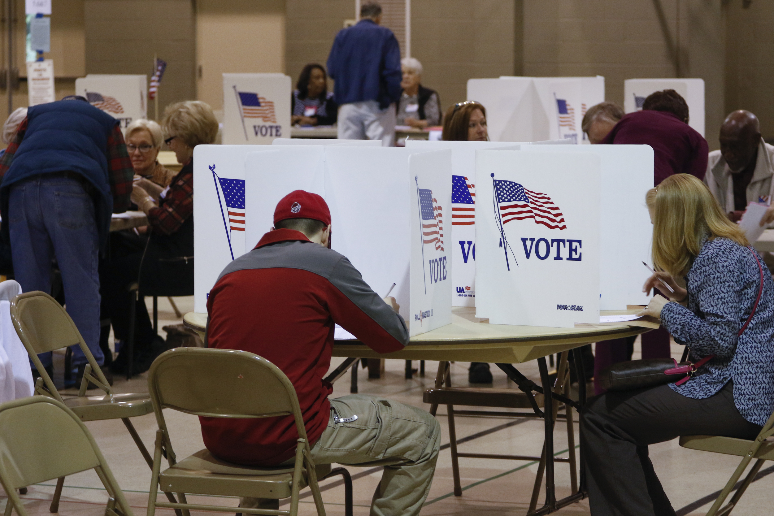 Area residents vote at Concord Baptist Church in East Brainerd on Super Tuesday, March 1, 2016.